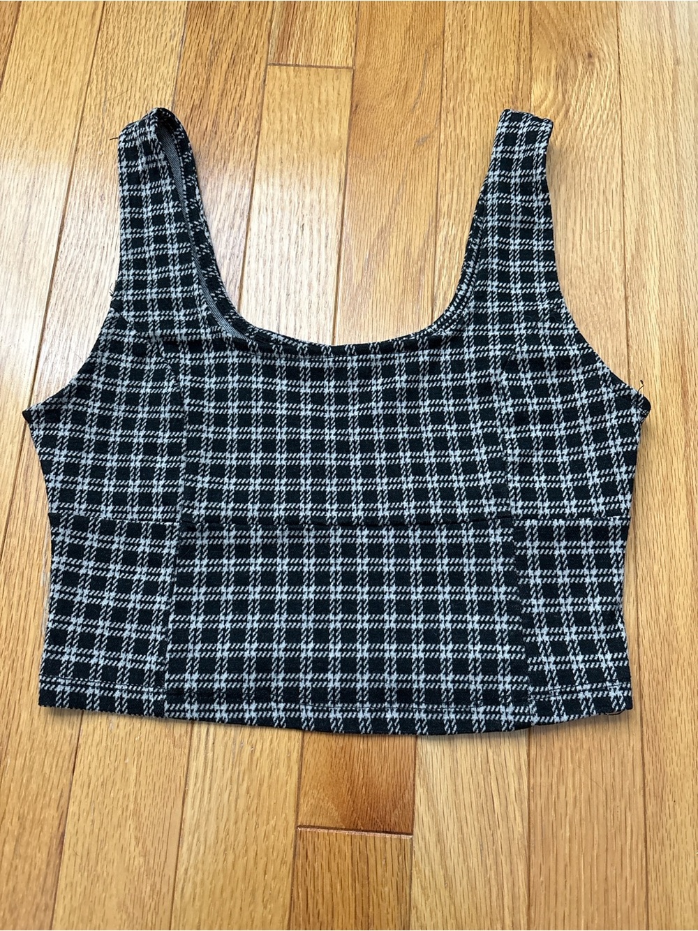 Nordstrom Rack plaid crop tank top!